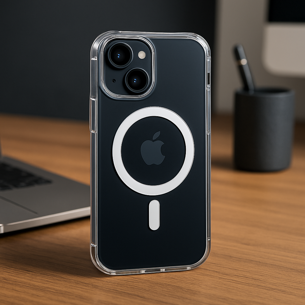 Coque iPhone Transparente Compatible MagSafe – Anti-Choc & Anti-Jaunissement
