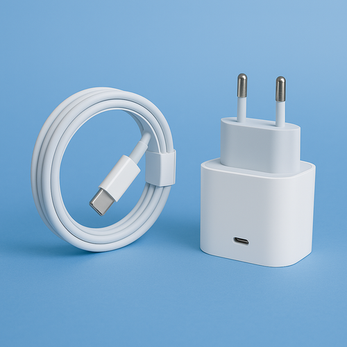 Chargeur Rapide 30W + Câble — Compatible iPhone Lightning (5–14) & USB-C (15–17) | Charge Ultra-Rapide & Sécurisée