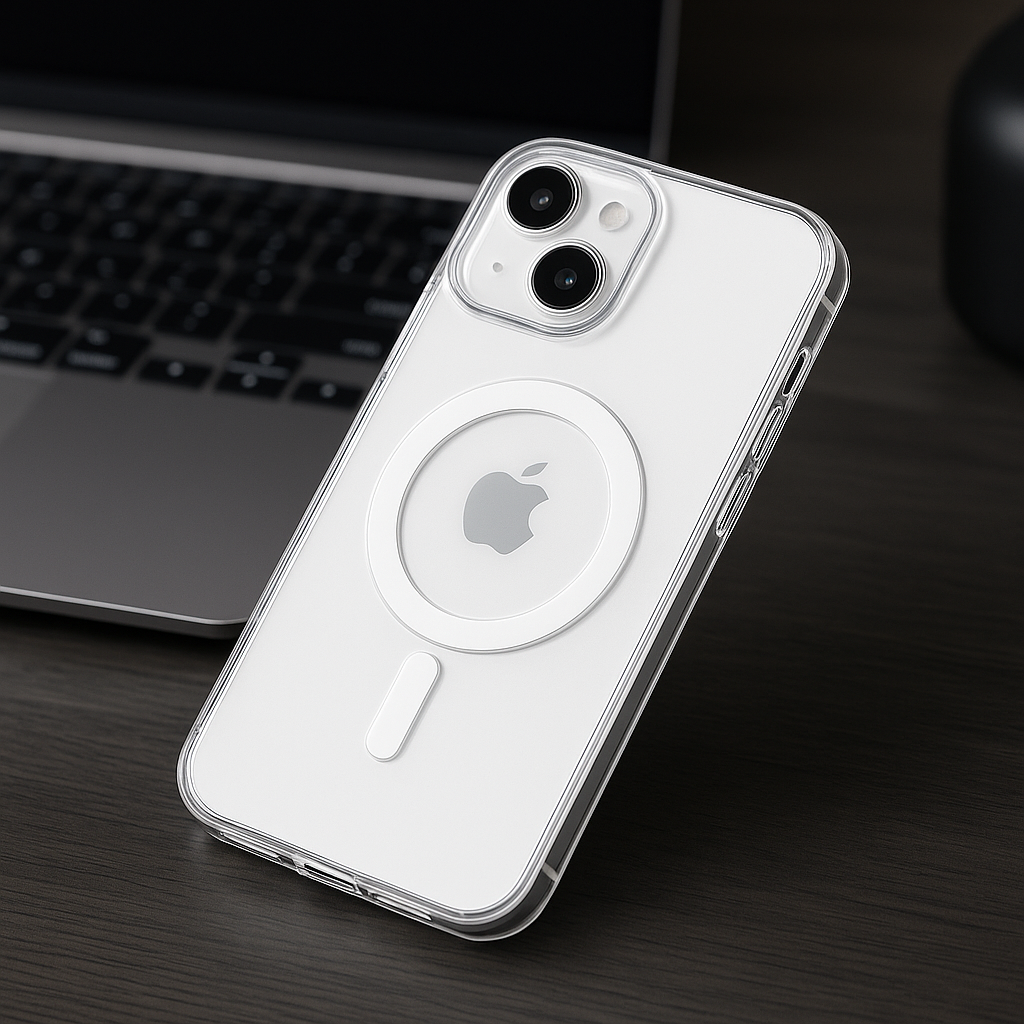 Coque iPhone Transparente Compatible MagSafe – Anti-Choc & Anti-Jaunissement