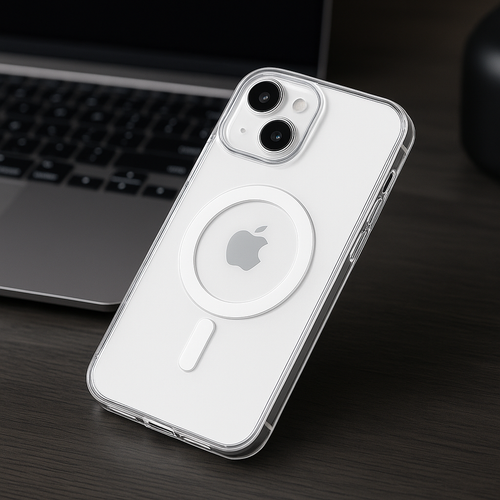 Coque iPhone Transparente Compatible MagSafe – Anti-Choc & Anti-Jaunissement